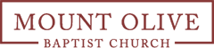 Mount Olive Baptist Church red logo